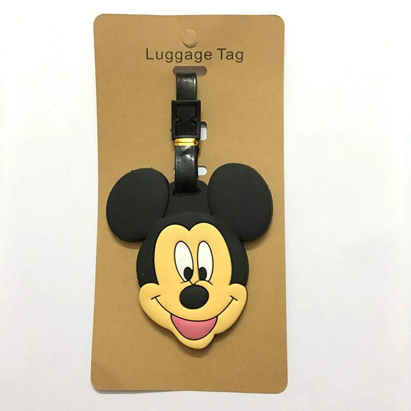 Tsumtsum Микки Стюарт багажная бирка креативный мультфильм силиконовая накладная идентификация посадочный ID адрес переносные бирки