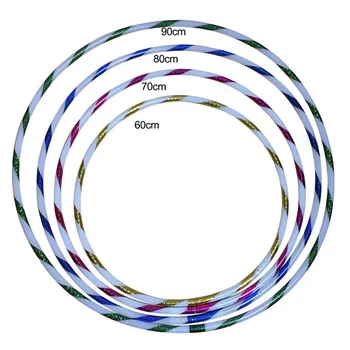 

most popular Kids LED Glow Sport Hoop Multicolor Hoop Loose Weight Bodybuilding Fitness Hoops Toy Multiple Light Up Sports Hoops