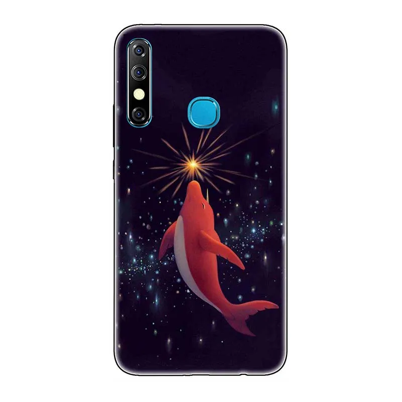 TPU+ PC чехол для телефона s для Infinix Hot 8 Hot8 X650/Hot 8 Lite KC8 чехол с милым рисунком розы волка чехол для задней панели Funda Para