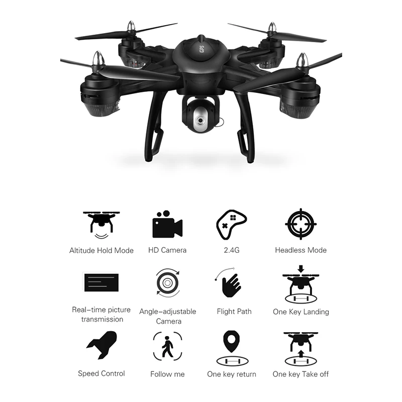 Gps Дрон WiFi FPV камера 1080P HD удержание высоты RC Дрон вертолет ESC камера Smart Follow RC Квадрокоптер Профессиональный Дрон