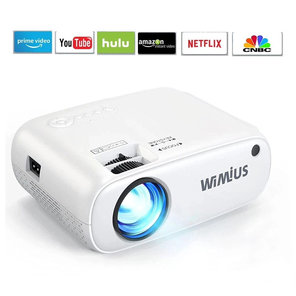 WiMiUS WiFi Bluetooth Projector 6500 W2 Portable Mini Projector Full HD 1080P Wireless Mirroring 250