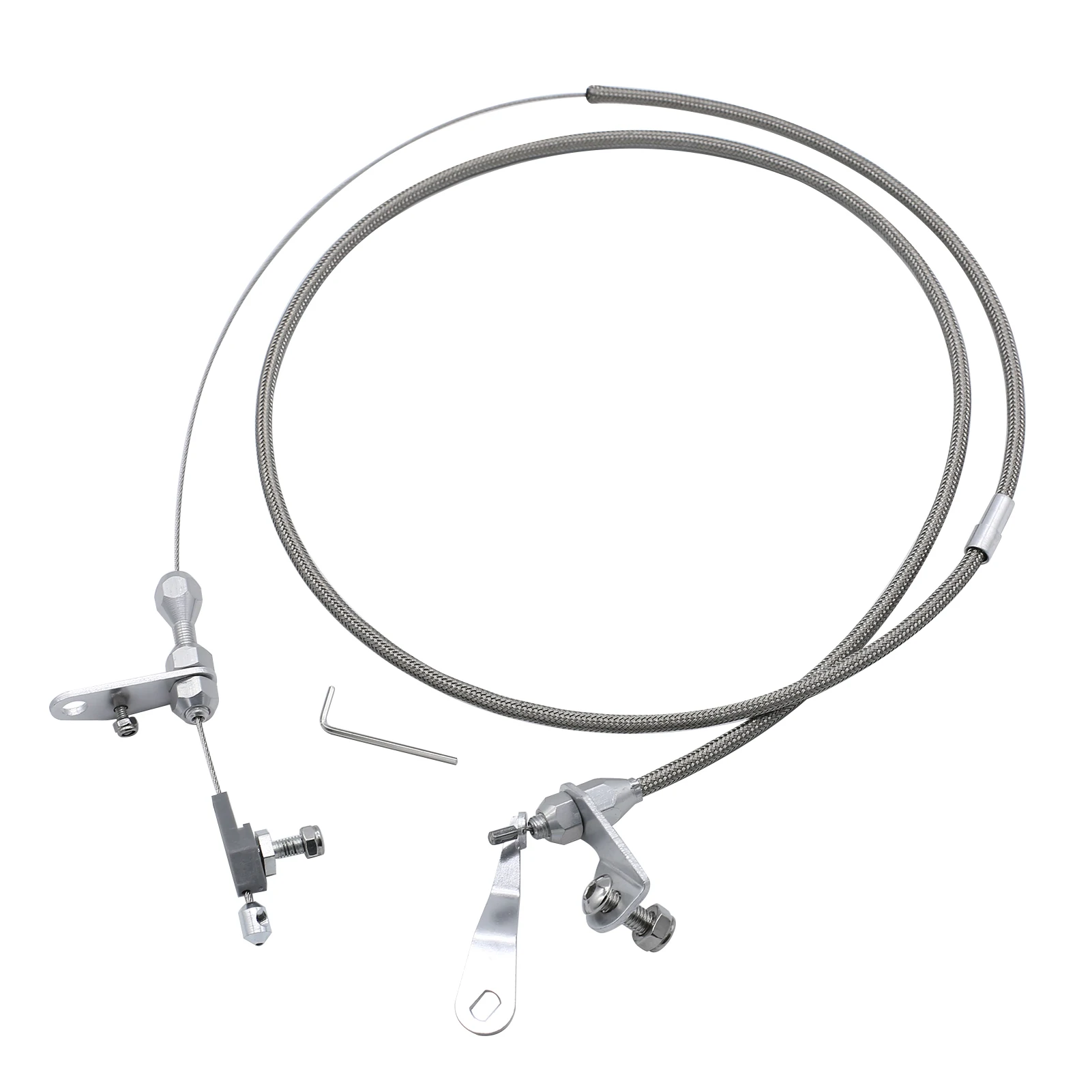 Ford C6 C6 Braided Stainless Transmission Kickdown Kick Down Cable