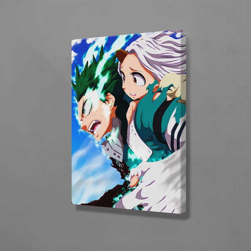 My-Hero-Academia-Deku-and-Eri-Izuku-Anime-Poster-Canvas-Wall-Art-Decoration-Prints-for-Home