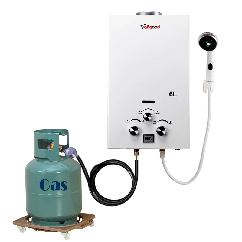 6L A 8L 10L 12L 14L 16L 20L 24L Caldaia Naturale Gaz Istantaneo Propano Tankless Gpl Geyser Gas + Acqua + Riscaldatori