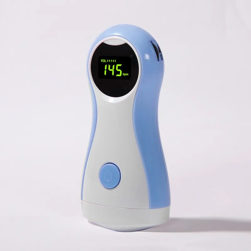 Синий Из Китая YK-90C Карманный фетальный сердечный допплер США FDA одобренный lcd гель+ гарнитура - Цвет: Синий