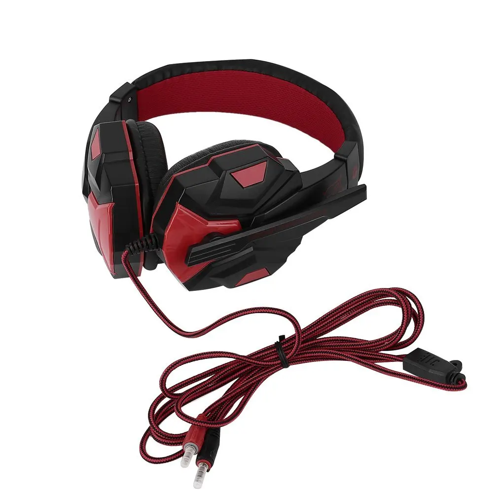 

SY830MV Adjustable Length Hinges 3.5mm Surround Stereo Gaming Headset Headband Headphone with Mic for PC 3 Color For Choice