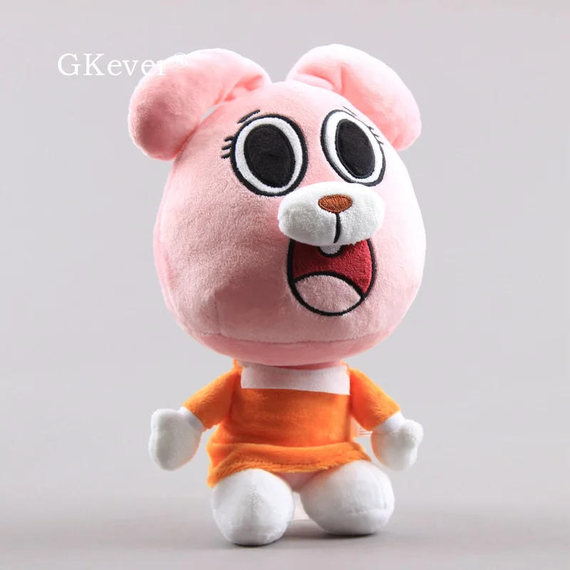 26 см аниме удивительный мир плюшевые игрушки кукла Peluche милый розовый медведь кошка мягкие животные игрушки для детей Рождественский подарок на день рождения