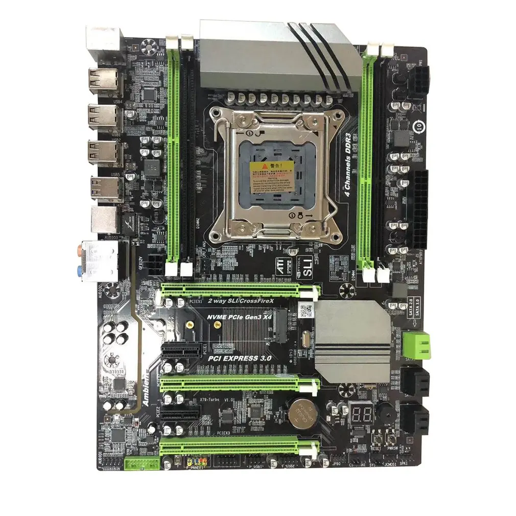 

Durable X79 Motherboard LGA2011 ATX SATA3 PCI-E NVME M.2 SSD Support REG ECC Memory And Xeon E5 Processor