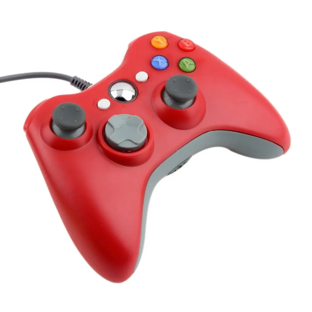 5 цветов геймпад для xbox 360 проводной контроллер для xbox 360 контроллер проводной джойстик для xbox 360 игровой контроллер геймпад джойстик - Цвет: Белый