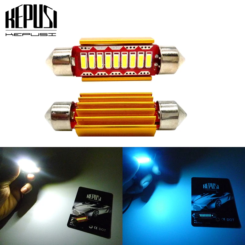 

2Pcs C5W LED Festoon 31mm 36mm 39mm 41mm Car Interior Light Canbus 4014 error free Dome Reading Light Bulbs Auto Plate Lamp 12V