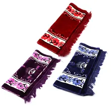 Мусульманские молитвенные ковры бархатная ткань классический Salat исламский марокканский хлопок с принтом