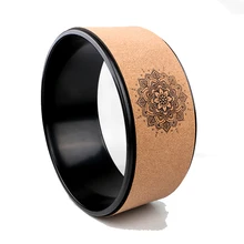 Деревянные колеса для йоги, Пилатес с Буддой, лотос, профессиональный ТПЭ, круги для йоги, тренажерный зал, тренировка спины, инструмент для бодибилдинга, фитнеса