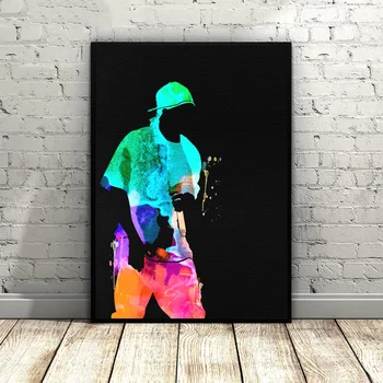

50 Cent Watercolor Poster Canvas Poster Wall Pictures for Living Room Dropshipping