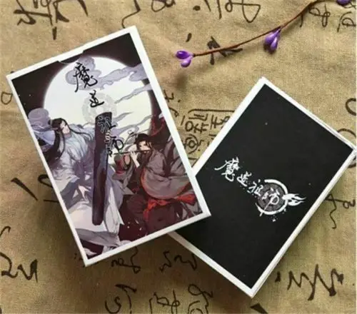 Grandmaster of Demonic Cultivation Poker Anime Playing Cards Pokers Paper Fanart Weiwuxian Lanwangji Cosplay Porps | Тематическая