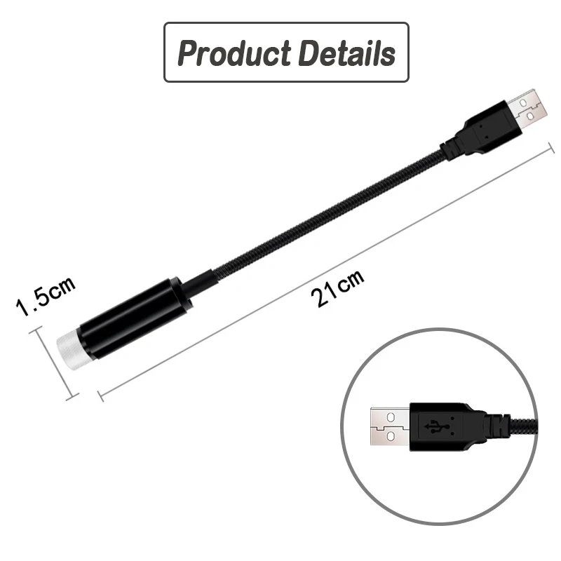 Автомобильный USB светодиодный атмосферный светильник в виде звезды, DJ RGB, Красочный музыкальный звуковой светильник, Рождественский декоративный светильник для интерьера