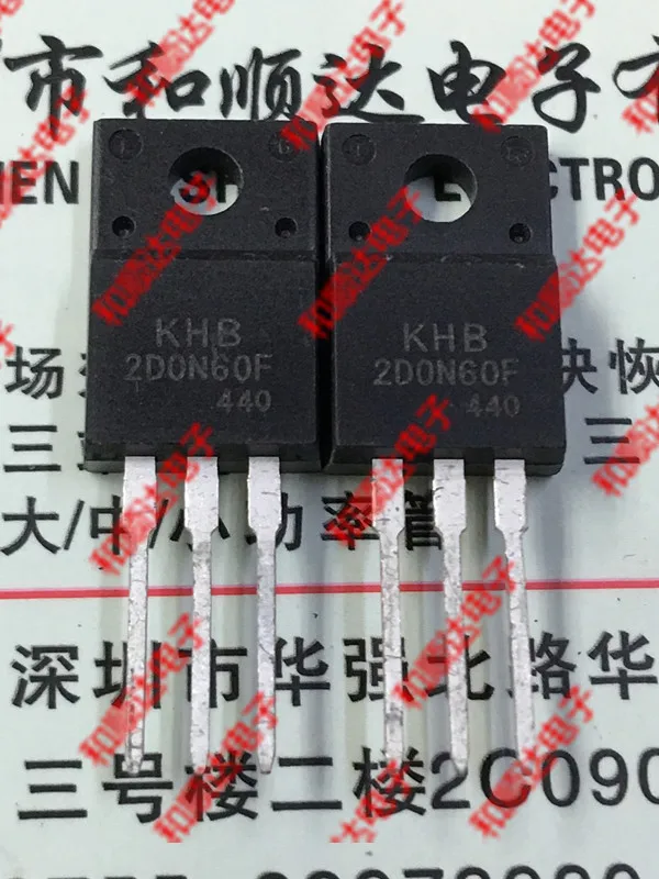 5 шт./KHB2D0N60F KHB TO-220F TO220F