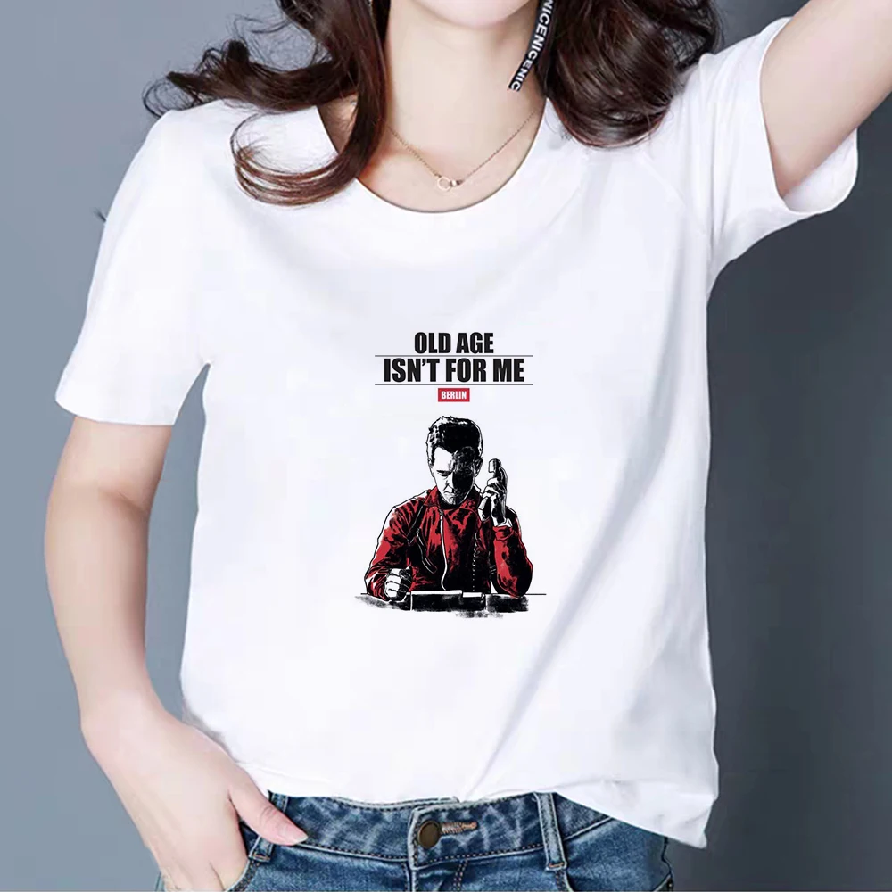 

Money Heist Personality Trendy summer T-shirts Punk Hip Hop Wacky La Casa De Papel T shirts Plus Size Casual Contracted Tshirt