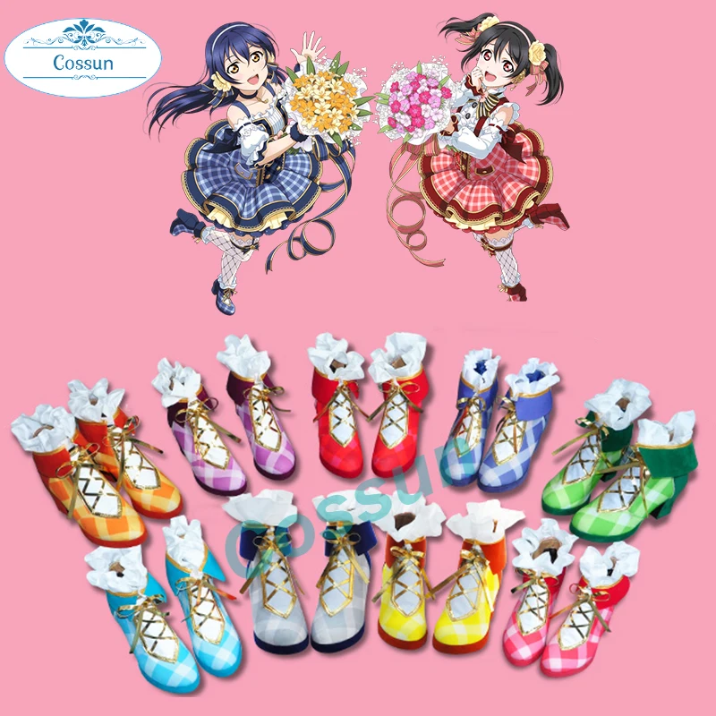 

Anime Love Live Lovelive! Cosplay Shoes Nico Yazawa Nozomi Cosplay Shoes Boots Bouquet Flowers Awakening Daily Leisure Shoes