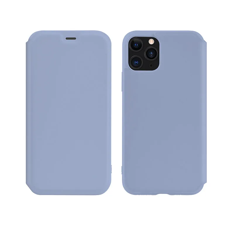 Жидкий силиконовый флип-чехол HOCO для iPhone 11 на iPhone 11 Pro Max, Роскошный кошелек, чехол-книжка, защитный чехол для iPhone11 - Цвет: Violet