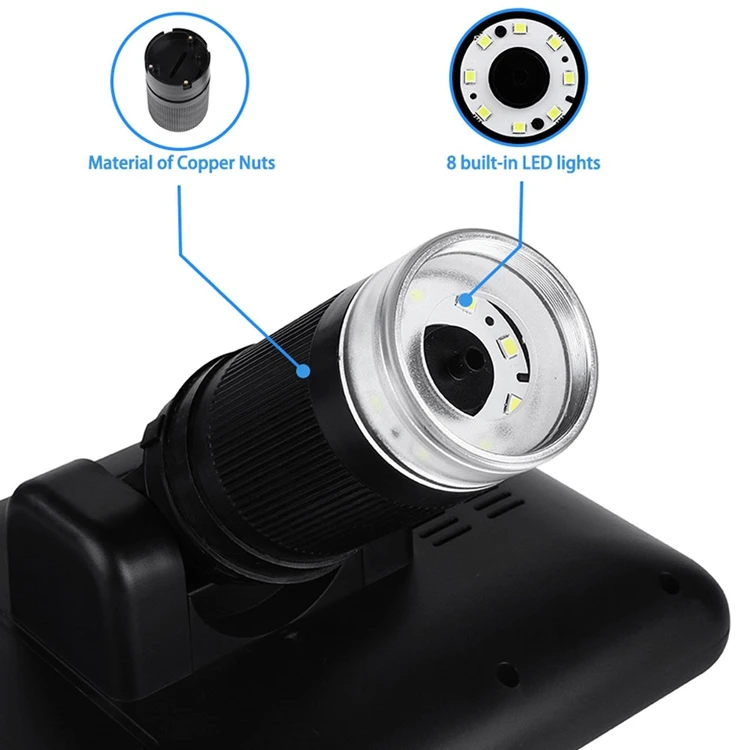 " цифровой микроскоп 2MP 100X USB 3D видео микроскопы для ремонта телефона паяльник инструмент Bga SMT Ювелирные изделия Лупа изображение повернуть