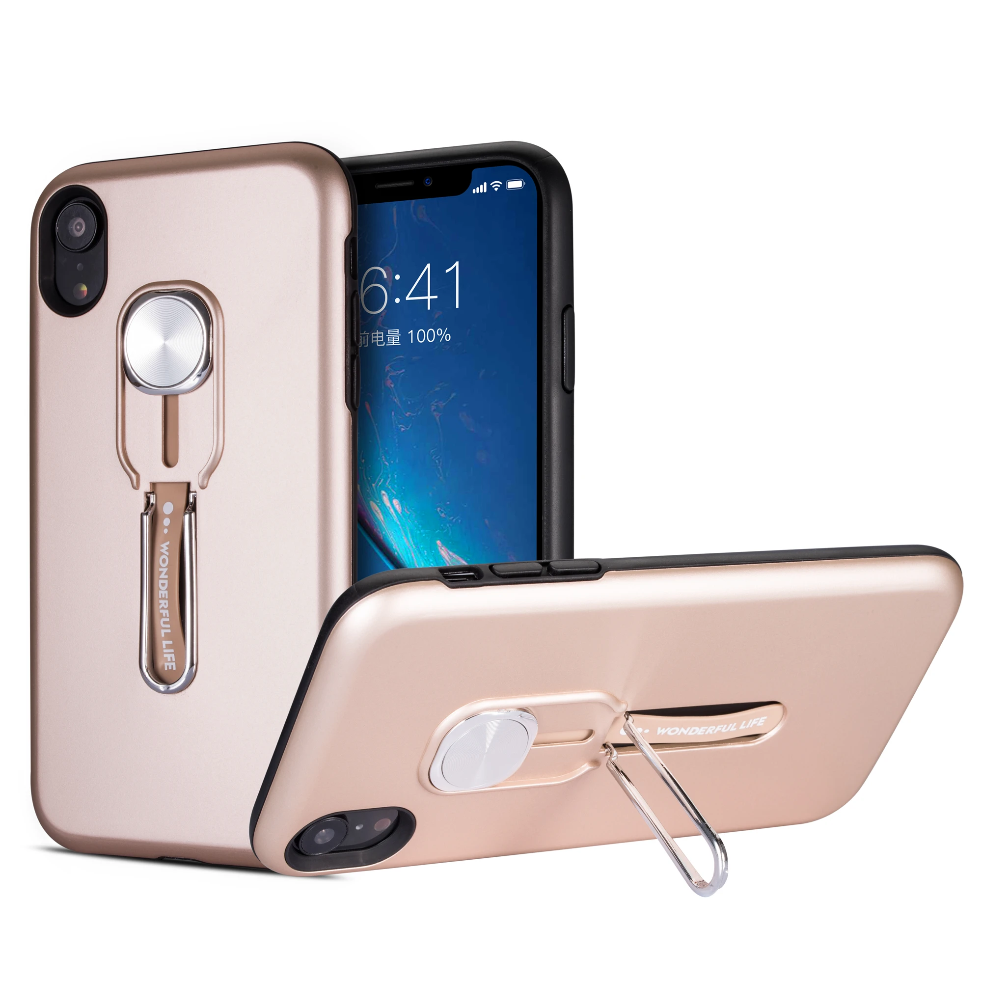 Для iphone xr King Raytheon серии модный чехол для делового телефона подножка повышенной прочности защита для задняя крышка смартфона