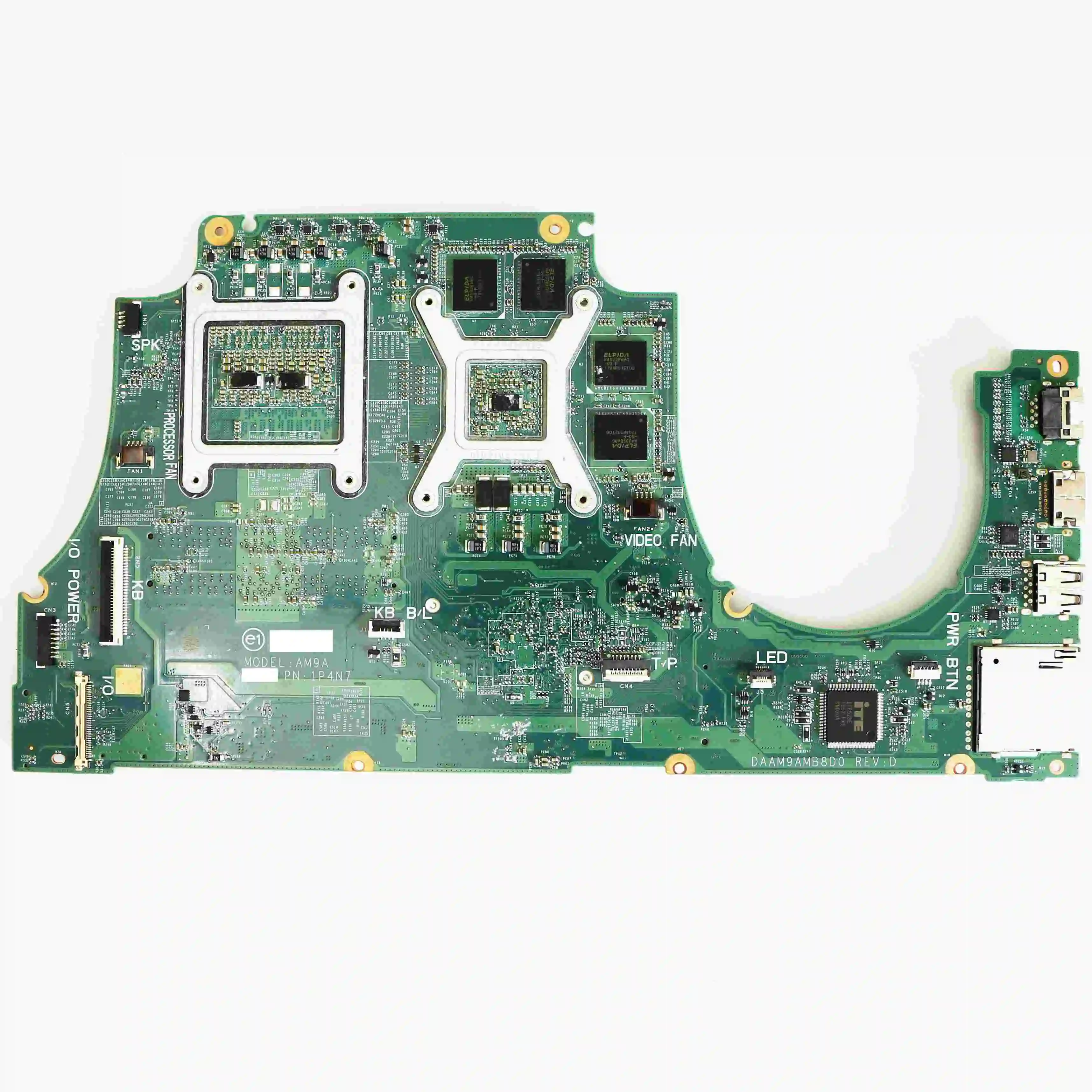 Finest  CN-0MPYPP 0MPYPP MPYPP Laptop DDR3L Motherboard DAAM9AMB8D0 AM9A 1P4N7 w/ i7-6700HQ & GTX960M V4G f