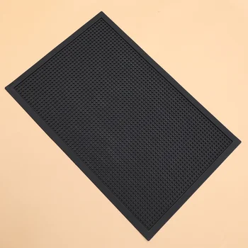 

1PC Sole Disinfection Pad Washable Nonslip PVC Mat Sanitizing Floor Mat Entrance Mat Disinfection Door Mat (Black, 80x60x0.8cm)