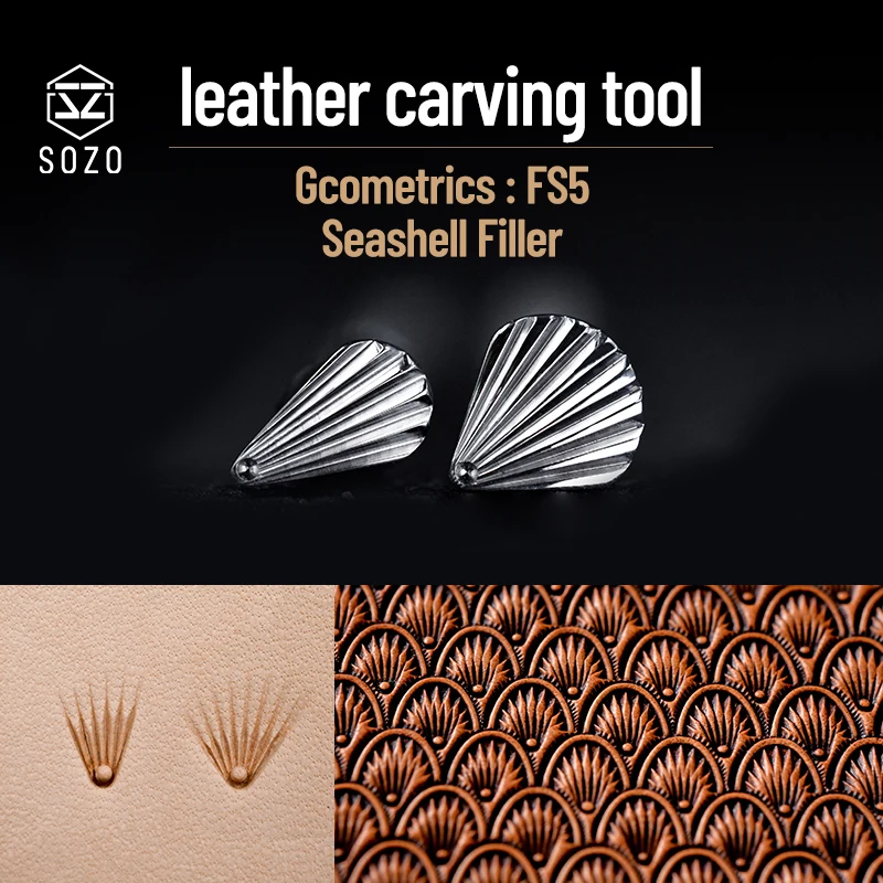 Embossing Stamps Seashell Filler Carving Tool Sozo Fs5 Carving