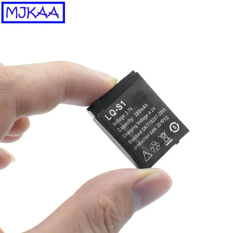MJKAA 6/8/10 шт. LQ S1 3 7 V 380 мА/ч литий Перезаряжаемые Батарея прочные умные часы батареи
