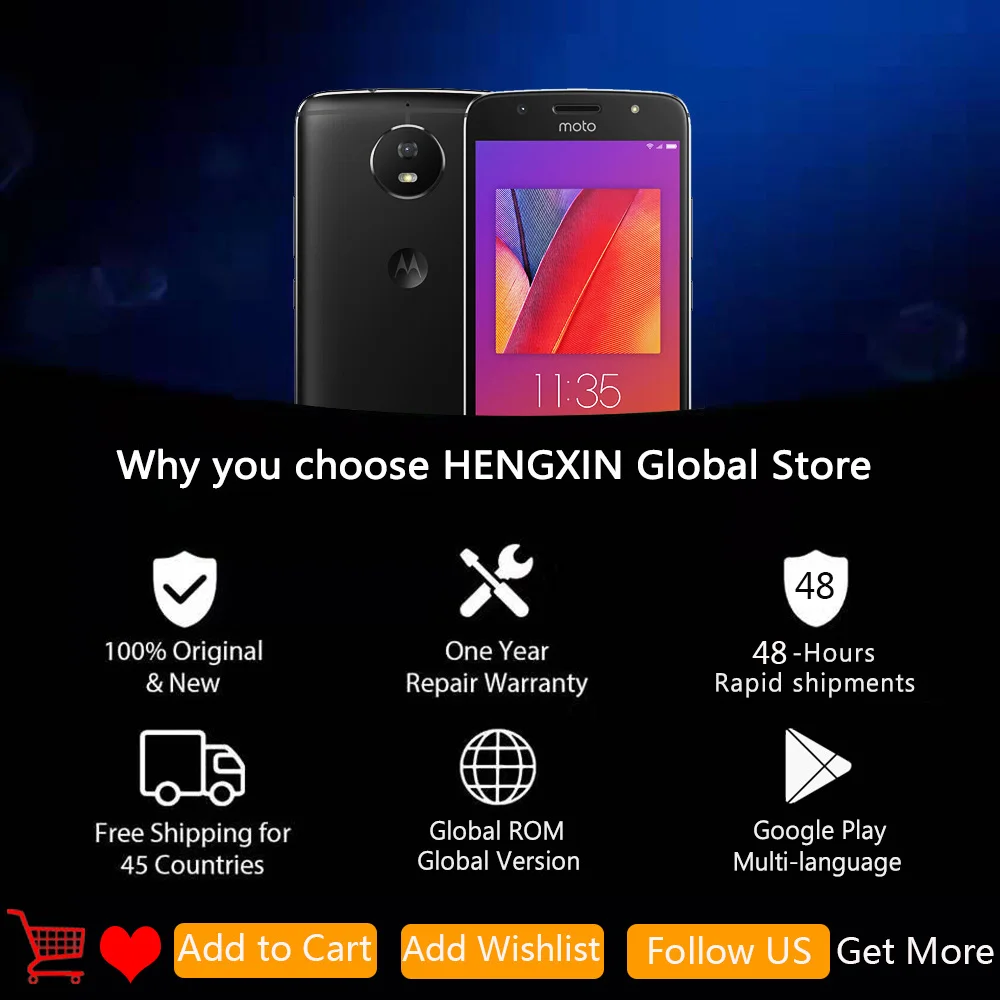 Global ROM Moto G5S XT1799-2 4GB 64GB Smartphone 5.2'' Snapdragon 430 Front Rear 16MP Octa Core Cellphone Support NFC 3000mAh Global ROM Moto G5S XT1799-2 4GB 64GB Smartphone 5.2'' Snapdragon 430 Front Rear 16MP Octa Core Cellphone Support NFC 3000mAh