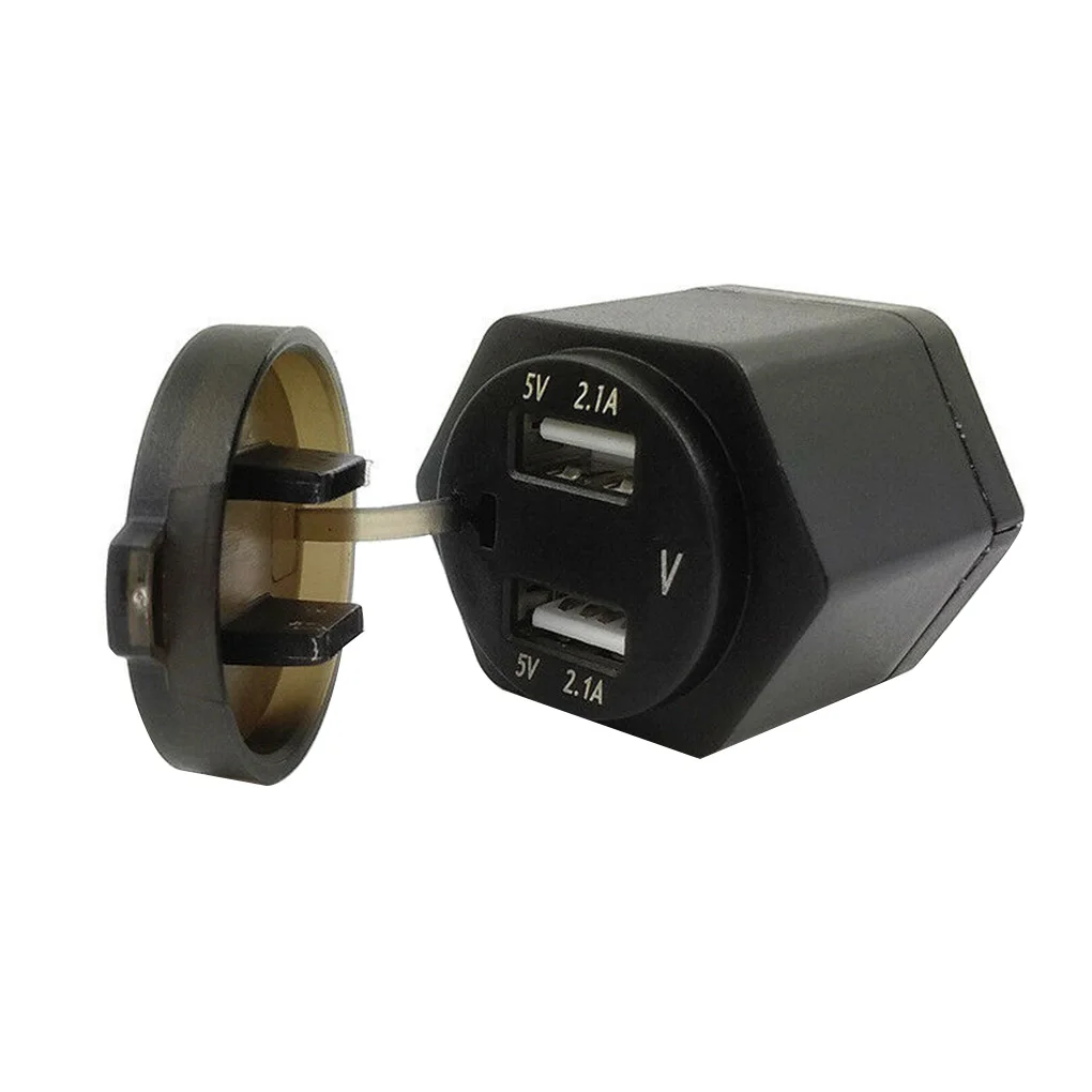Replacement for F650GS F700GS R1200GS R1200RT Motorcycle Charger 12V 24V Dual USB Voltmeter Display Power Adapter