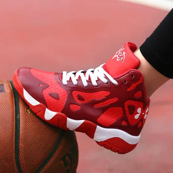 

Spring Kids Basketball Sneakers Anti Slip High Top Shoes Boys Comfortable Sport Shoes Kids Good Quality Boy Luxury Brand Shoes