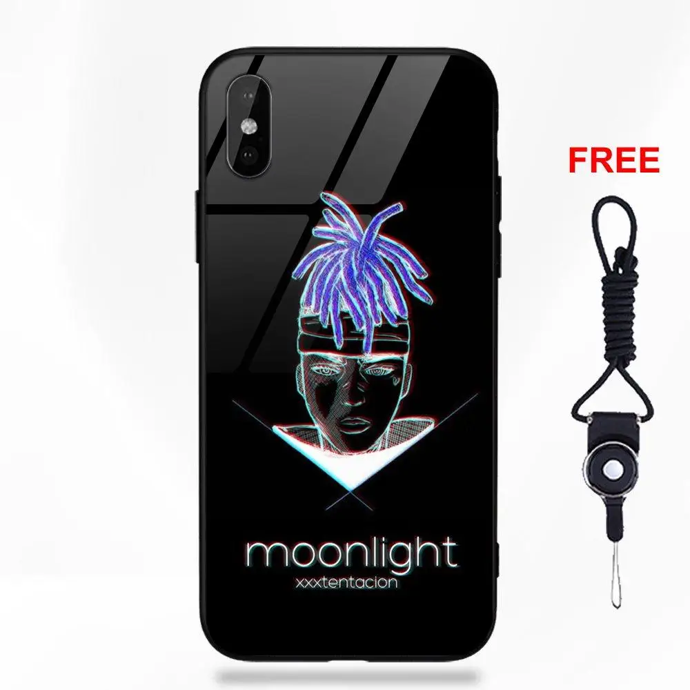 Хип-хоп Xxxtentacion закаленное стекло для huawei Honor 7X P20 Lite mate 10 Pro для Galaxy S8 S9 Plus Redmi 5 Note 5A 6 - Цвет: as picture