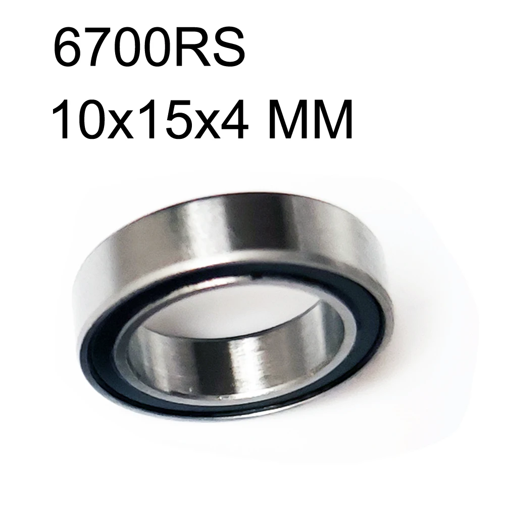 10x15x4 mm Rubber Sealed Ball Bearing Bearings 6700RS BLACK 30 PCS 6700-2RS 