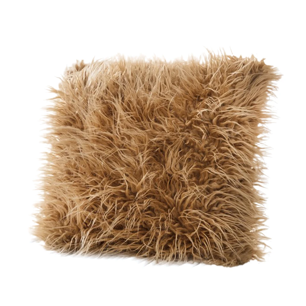 

Super Soft Faux Fur Cushion Pillow Cover Fluffy Pillowcase Plush Throw Pillow Cases Home Decor Pillowcover Home Decoration
