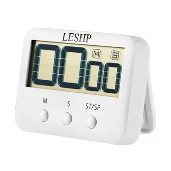 

LESHP Kitchen Timer Loud Countdown Timer with Magnetic Large Display Screen Clockwise Function Simple Operation Compact