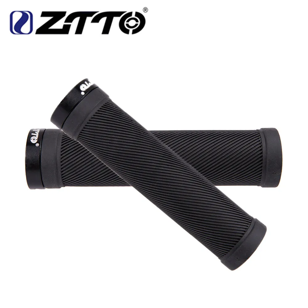 ZTTO AG40 MTB Противоударная резиновая ручка для горного велосипеда фиксированная Шестерня ручка с замком противоскользящая ручка для руля велосипеда 1 пара