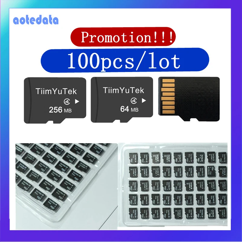АКЦИЯ 100 шт./лот 8 ГБ 4 2 1 Micro SD карта памяти 512 МБ 256 Мб 128 64 TF Flash | Компьютеры и офис