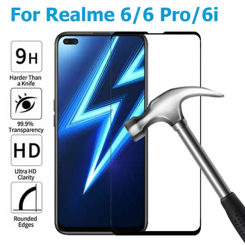 Защитный Стекло на высококачественный защитный чехол для Oppo Realme 6 Pro закаленное