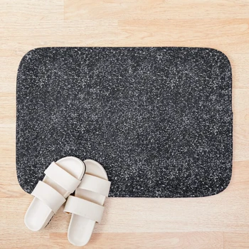 

Shiny Black Onyx Metallic Glitter Bath Mat Custom One Direction Doormat Home Decor Door mat Floor Mat Bath Mats foot pad
