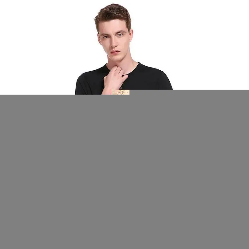 

Short-sleeved men's ice silk t-shirt sports and leisure suit men's summer trend half-sleeve two-piece 2019 new summer dress