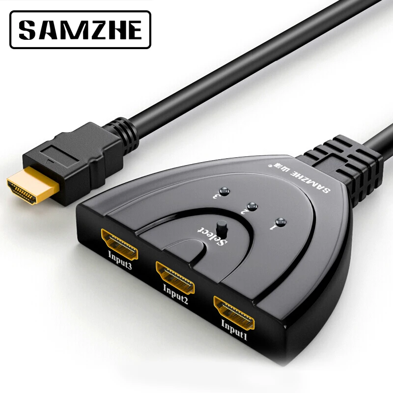 HDMI сплиттер SAMZHE 4K с 3/4/5 портами переключатель 1080P Кабель адаптер для XBOX 360 PS3 PS4 Android