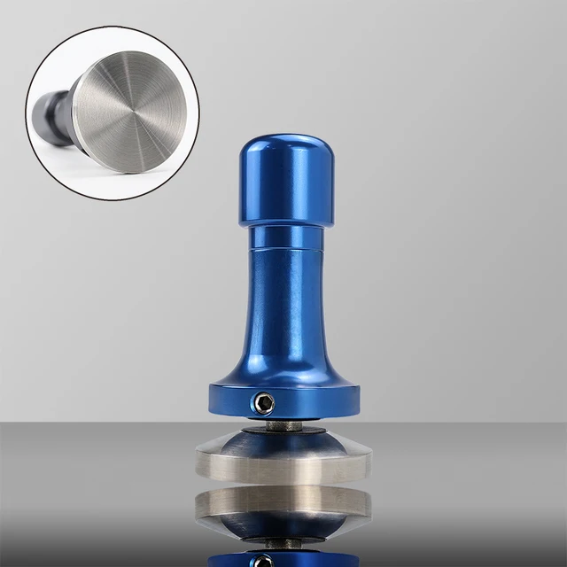 51mm/53mm/54mm/57mm/58mm/58.5mm Constant Pressure Coffee Tamper Elasticity Adjustable Powder Hammer Coffee Accessories Barista Fantastic Blue