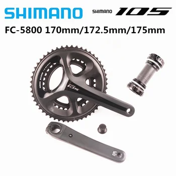 

Shimano FC 5800 105 11 Speed Road Bike Double Crankset 50-34T 53-39T 172.5mm 170mm Cycling 2X11 Speed 22S Road Crank With BBR60