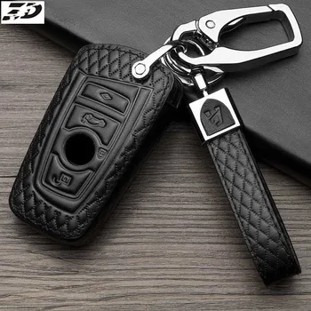 

Genuine Leather Key Sticker Case For BMW F30 F10 F20 X5 X1 F25 F31 X4 1 2 3 5 4 7 Series For Bmw Car Accessories Key Cover