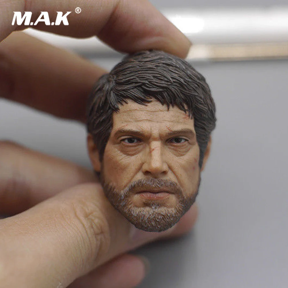 

1/6 Scale Male Head Sculpt The Last of Us Joel Head Carving Figure Model Collection Normal Version for 12'' Action Figureinstock