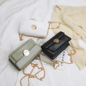 

Temperament Bag Women's 2019 Summer New Fashion One Shoulder Bag and All Kinds of Fairy Round Lock Slant Span Bag