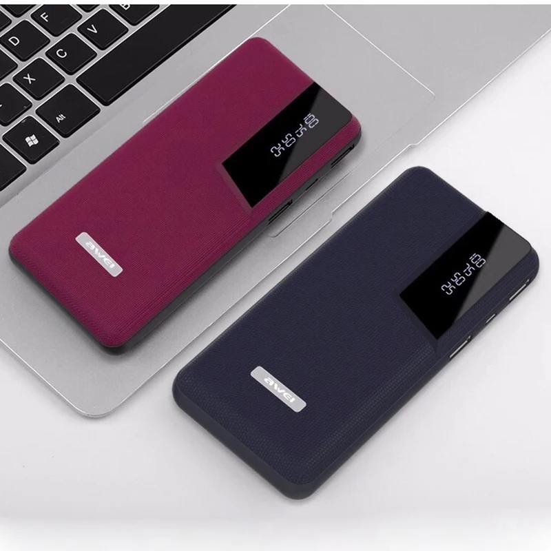 Xiao mi power Bank бизнес портативное зарядное устройство Dual USB mi power bank QC3.0 кожанная Внешняя батарея купить 2 получить скидку 10% Прямая поставка