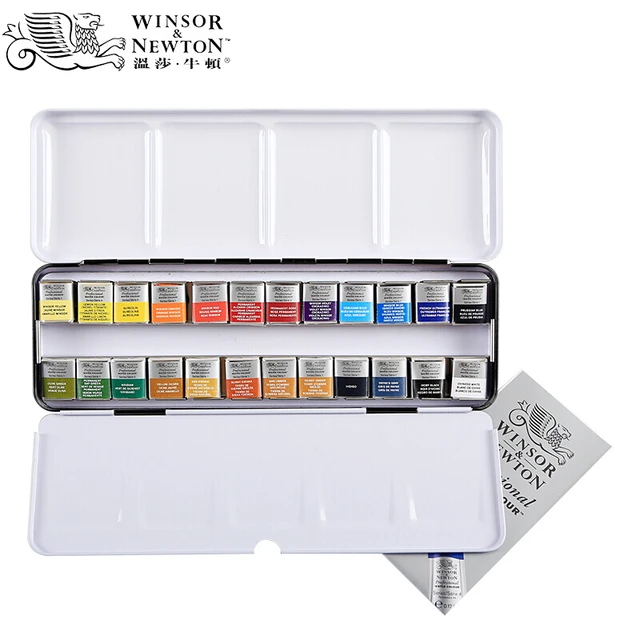 Watercolor Winsor Newton Professional  Metal Watercolor Paint Set -  Professional - Aliexpress