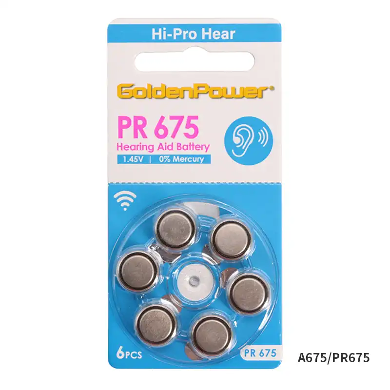 1 Set 6 Pcs A675 Hearing Aid Batteries Size 675 Battery Hearing Aid Accessories Battery For Hearing Aids For Bte Hearing Aids Hearing Aids Aliexpress